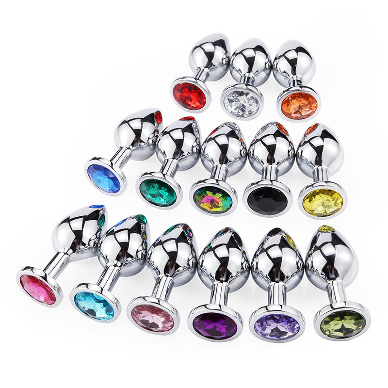 SM metal anal plug toy