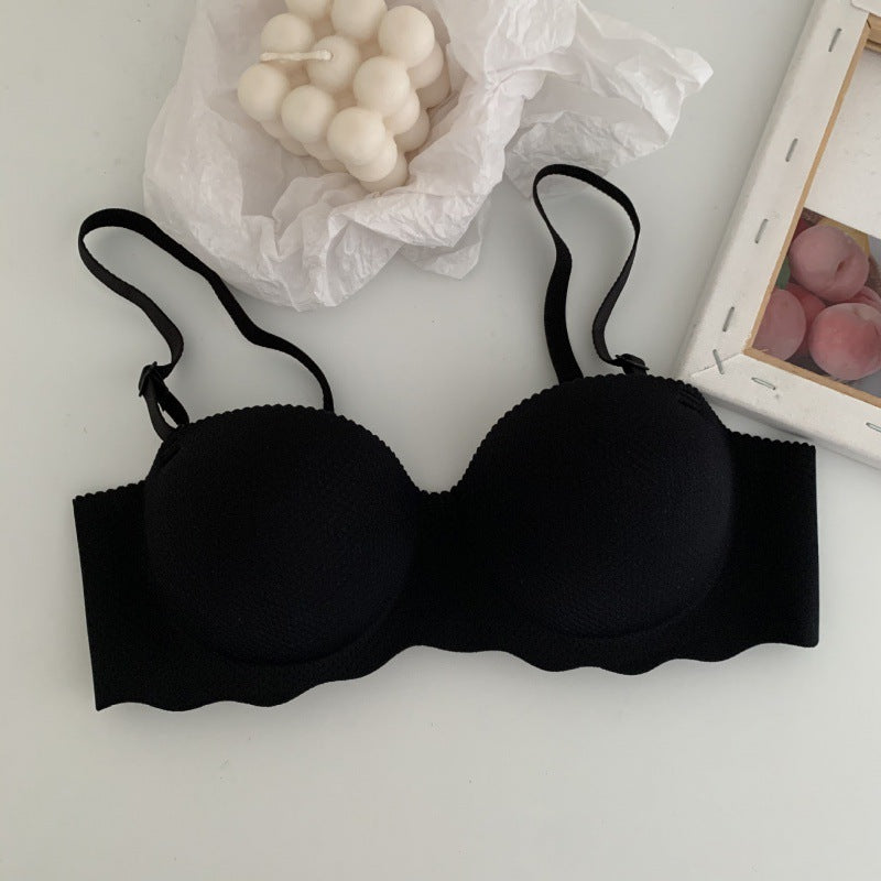 Small breast close-knit bra without underwire