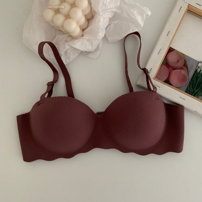 Small breast close-knit bra without underwire