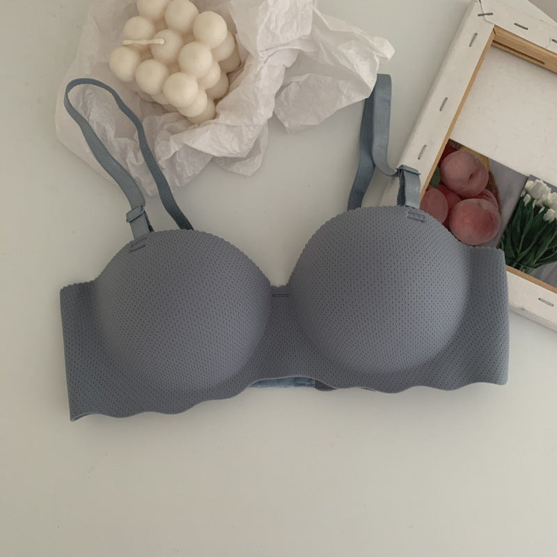 Small breast close-knit bra without underwire