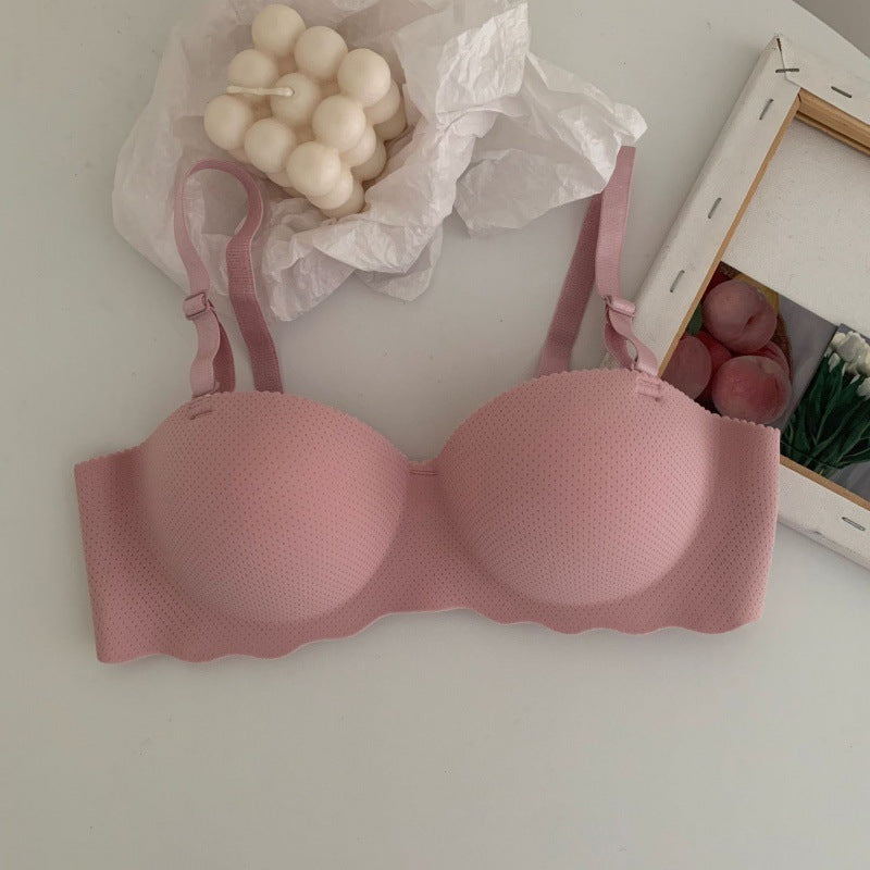 Small breast close-knit bra without underwire