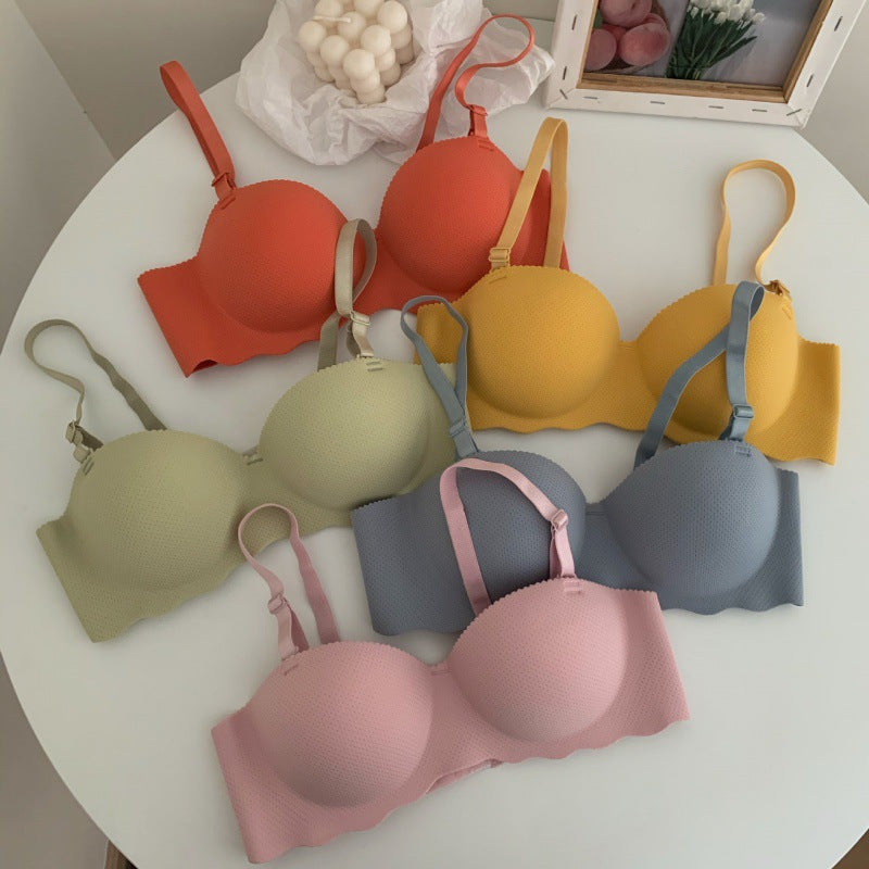 Small breast close-knit bra without underwire