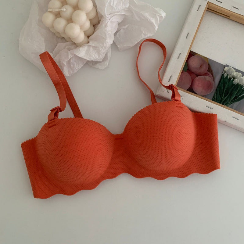 Small breast close-knit bra without underwire