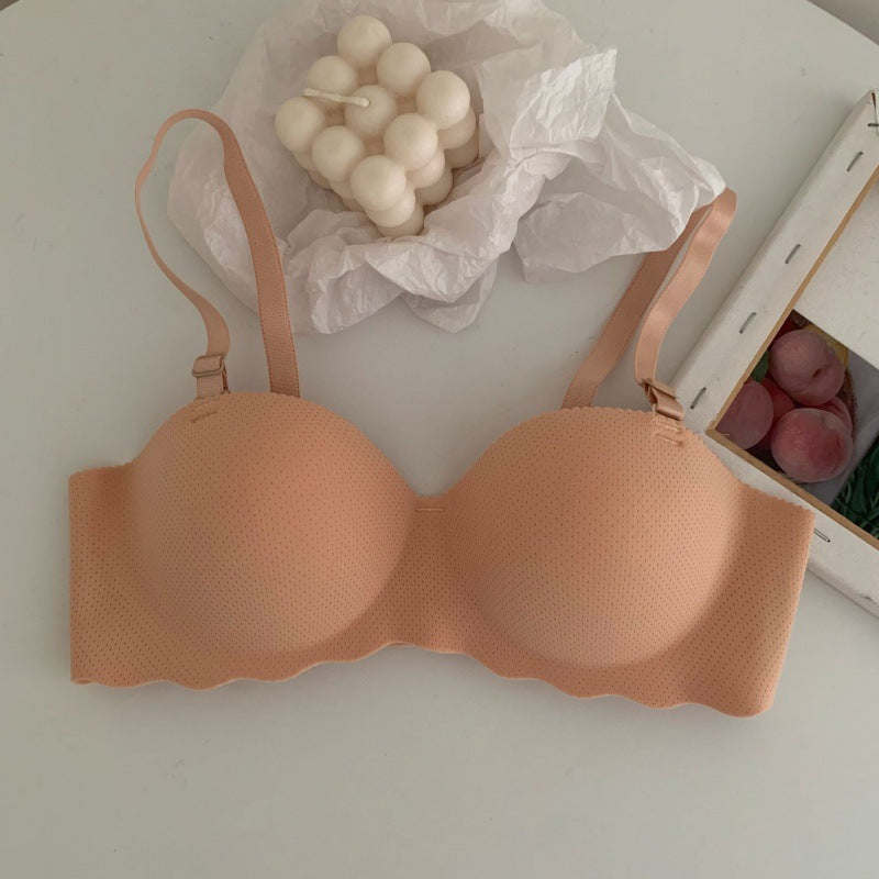 Small breast close-knit bra without underwire