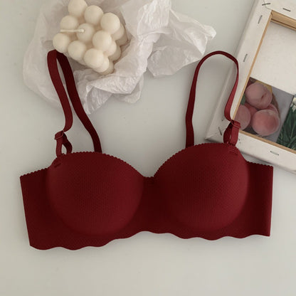 Small breast close-knit bra without underwire