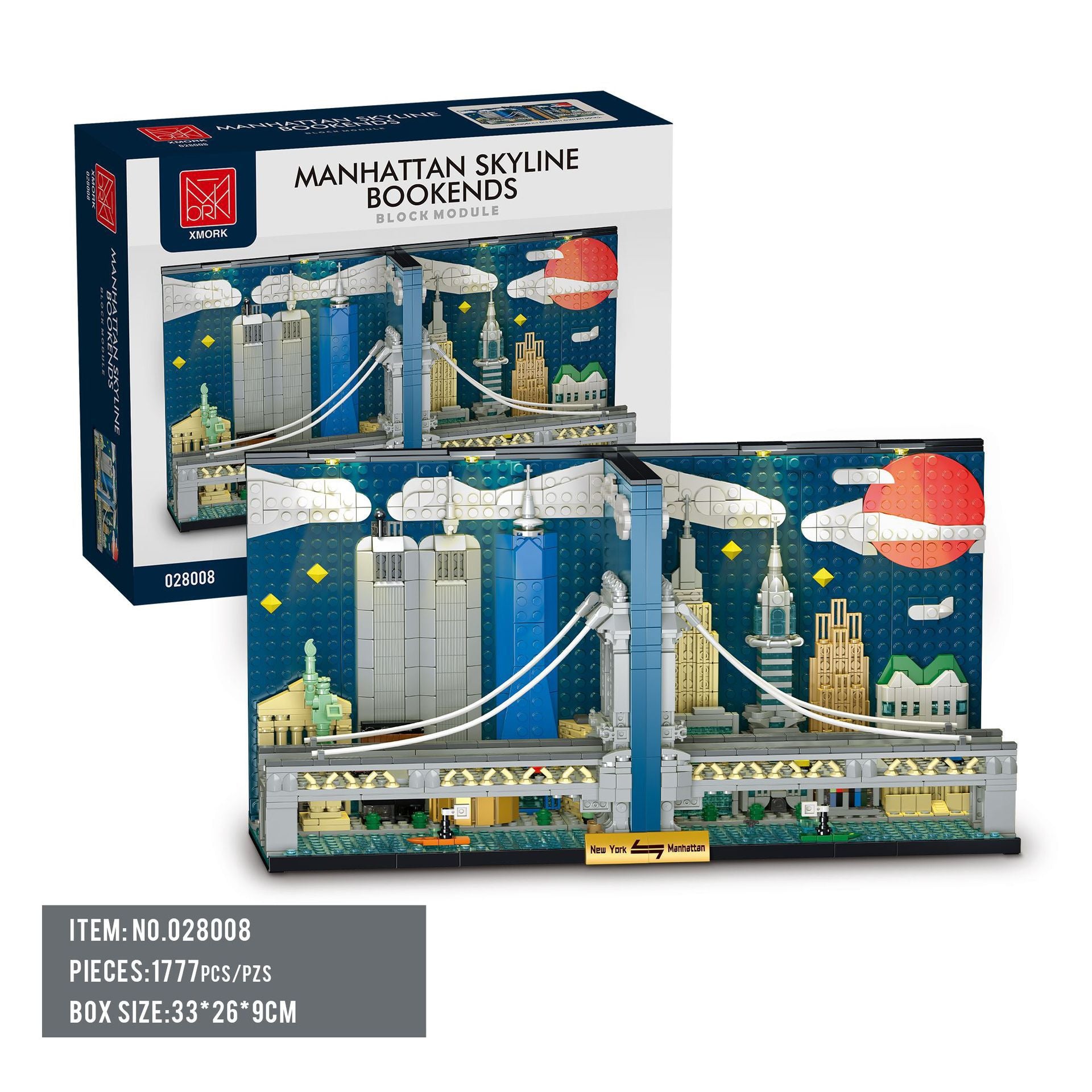 Small building block ornaments