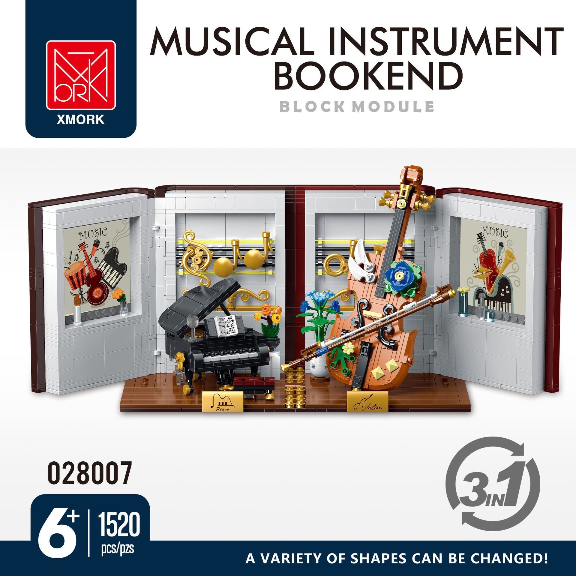 Small building block ornaments
