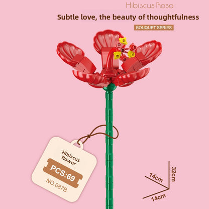 Small Building Blocks Flower Toys for Children