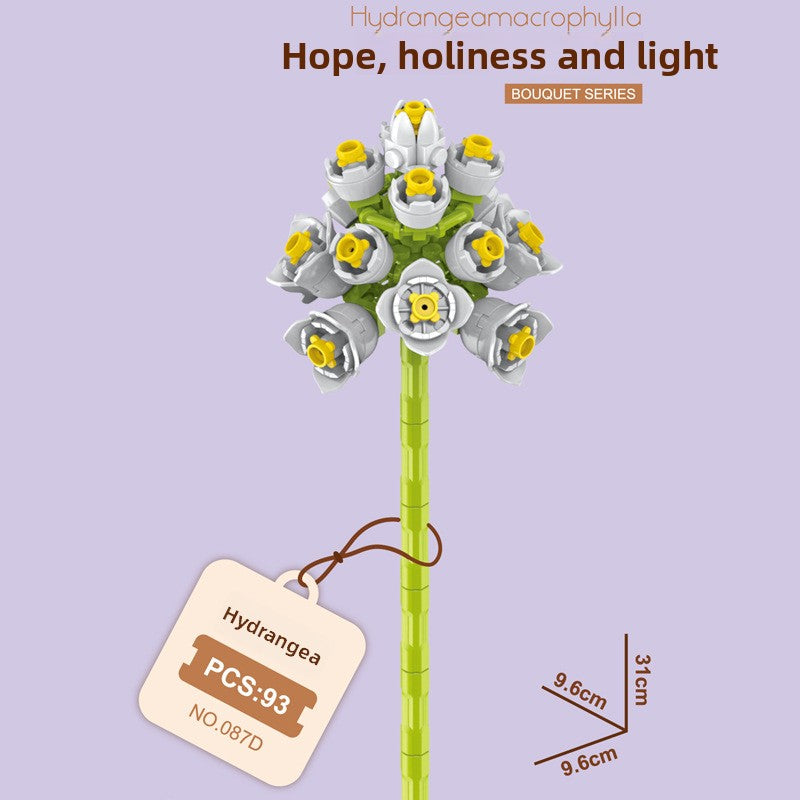 Small Building Blocks Flower Toys for Children