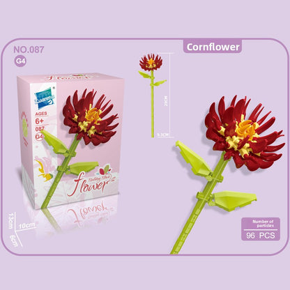 Small Building Blocks Flower Toys for Children