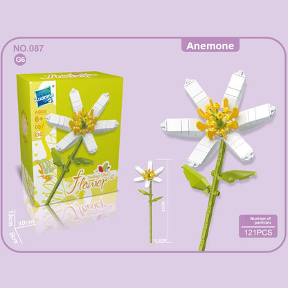 Small Building Blocks Flower Toys for Children