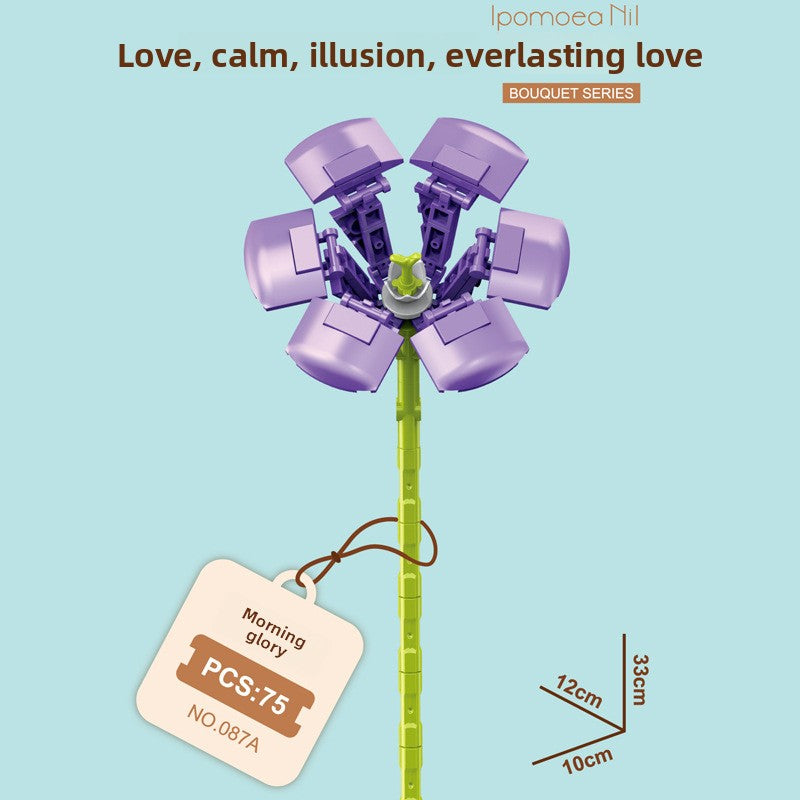 Small Building Blocks Flower Toys for Children