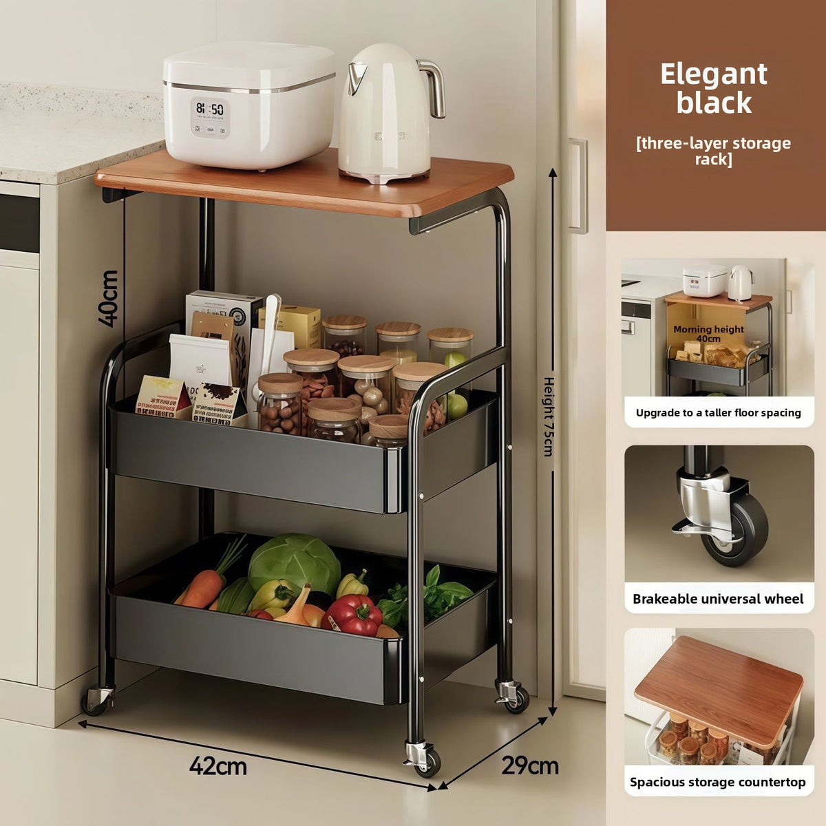 Small cart shelf
