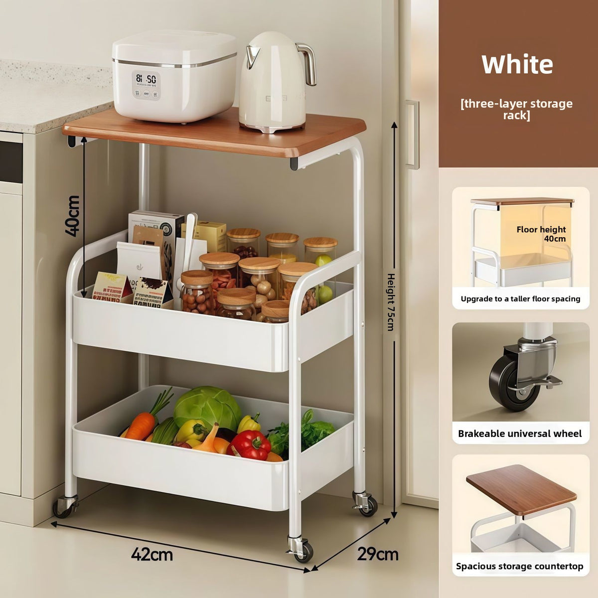 Small cart shelf