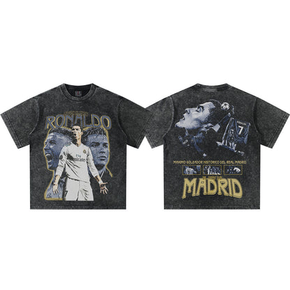 Small collar, direct-printed jersey