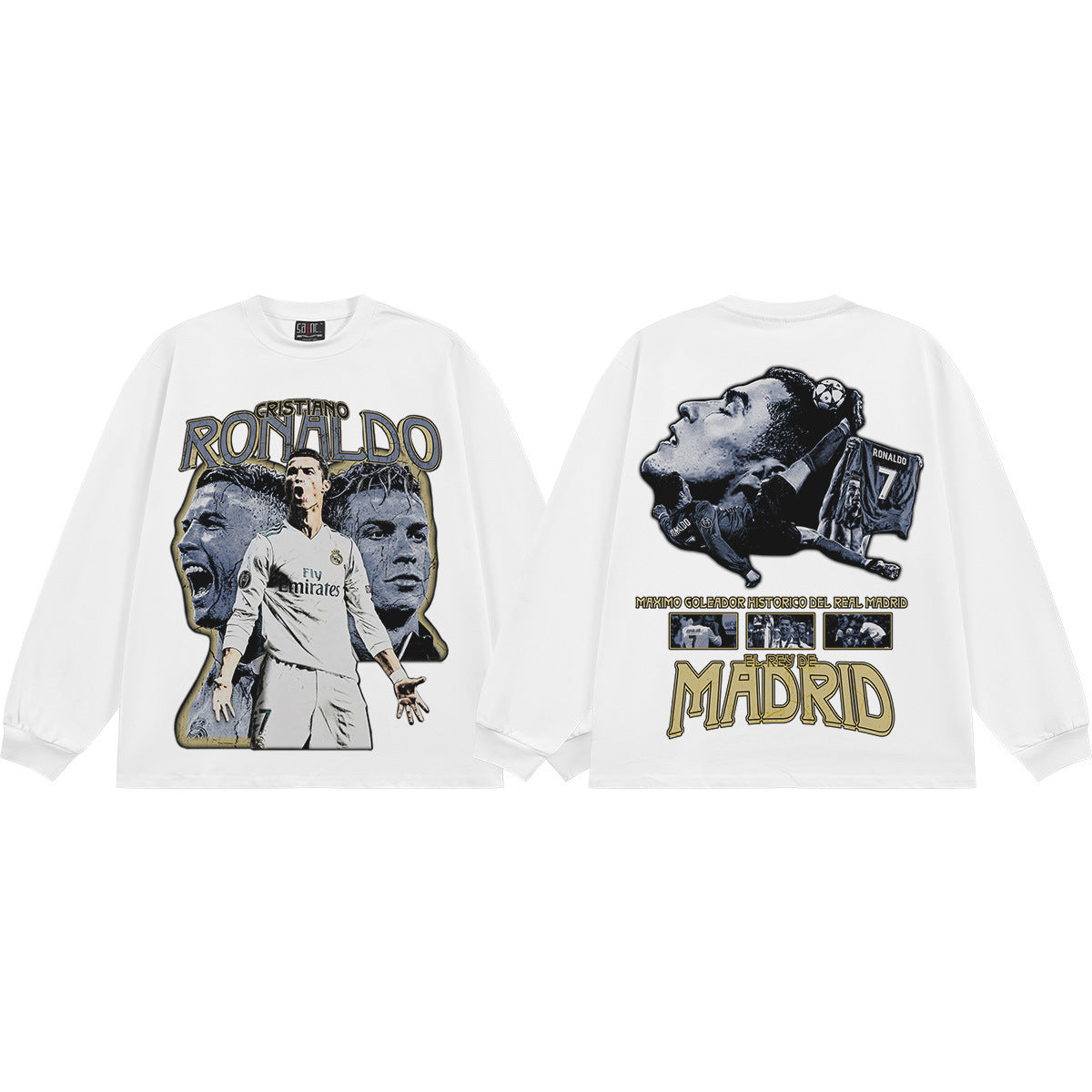 Small collar, direct-printed jersey