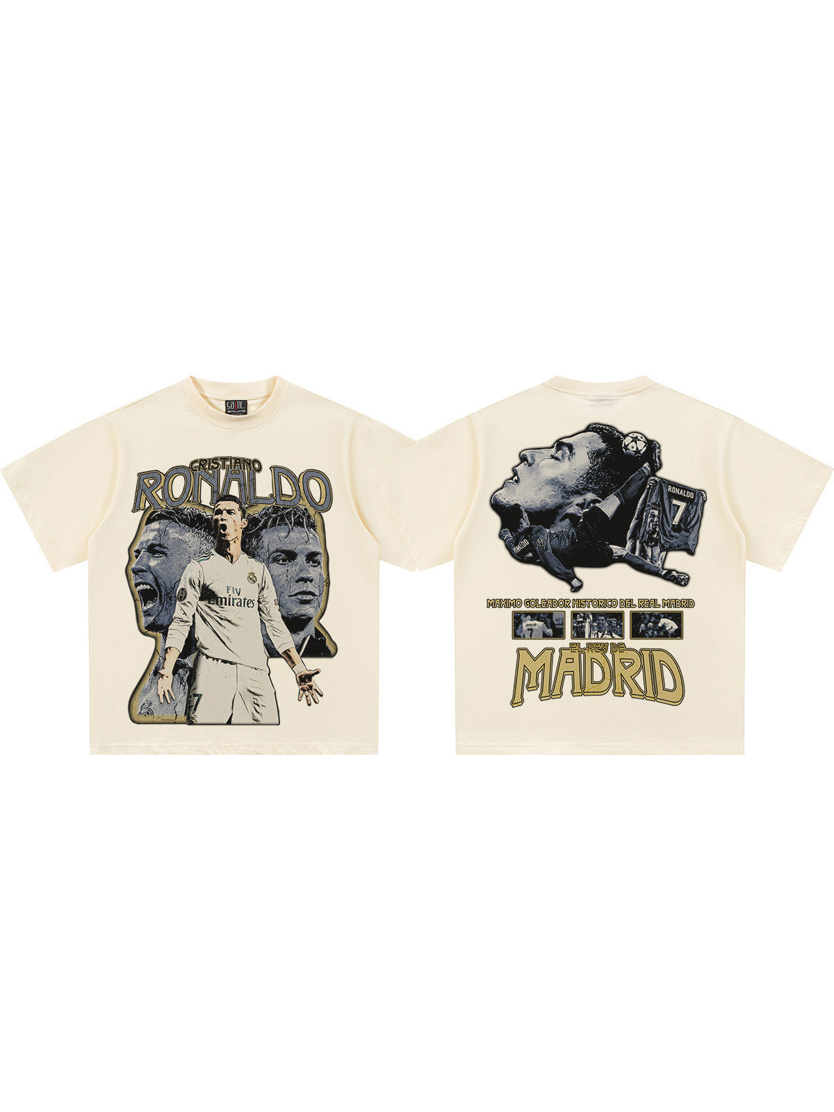 Small collar, direct-printed jersey