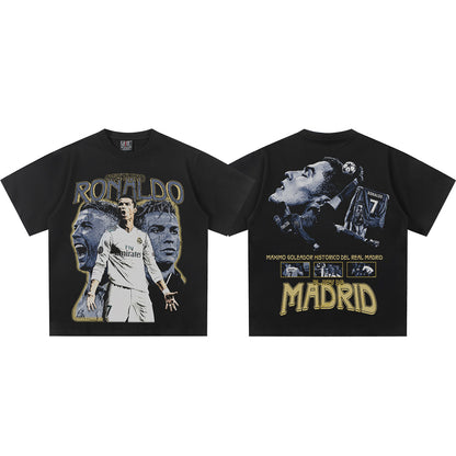 Small collar, direct-printed jersey