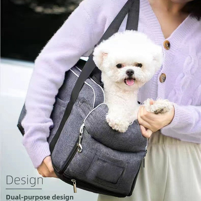 Small Dog Car Seat Bed with Shoulder Strap