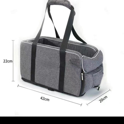 Small Dog Car Seat Bed with Shoulder Strap