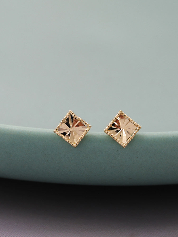 Small Flower Square Ear Studs