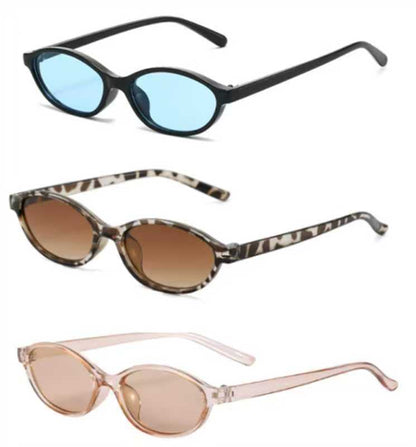 Small frame oval sunglasses