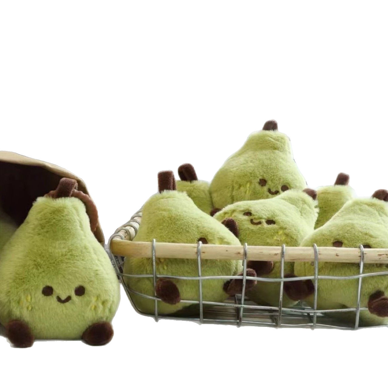 Small Green Pear Plush Doll