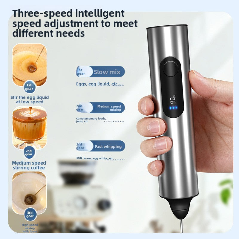 Small handheld egg beater