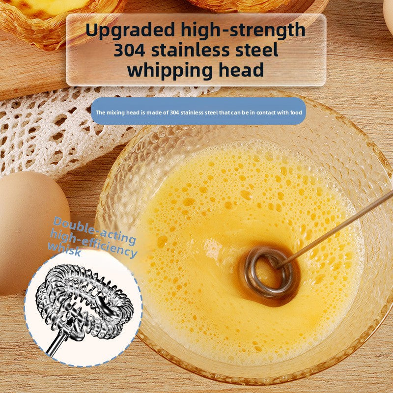 Small handheld egg beater