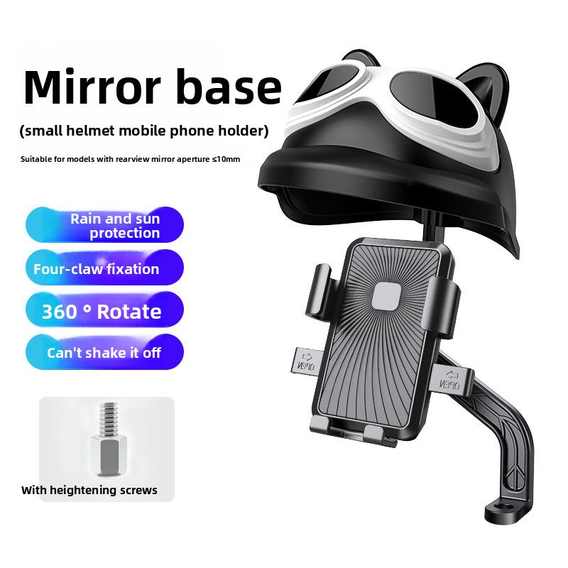 Small Helmet Phone Holder for Bicycle Motorcycle Anti-Shake