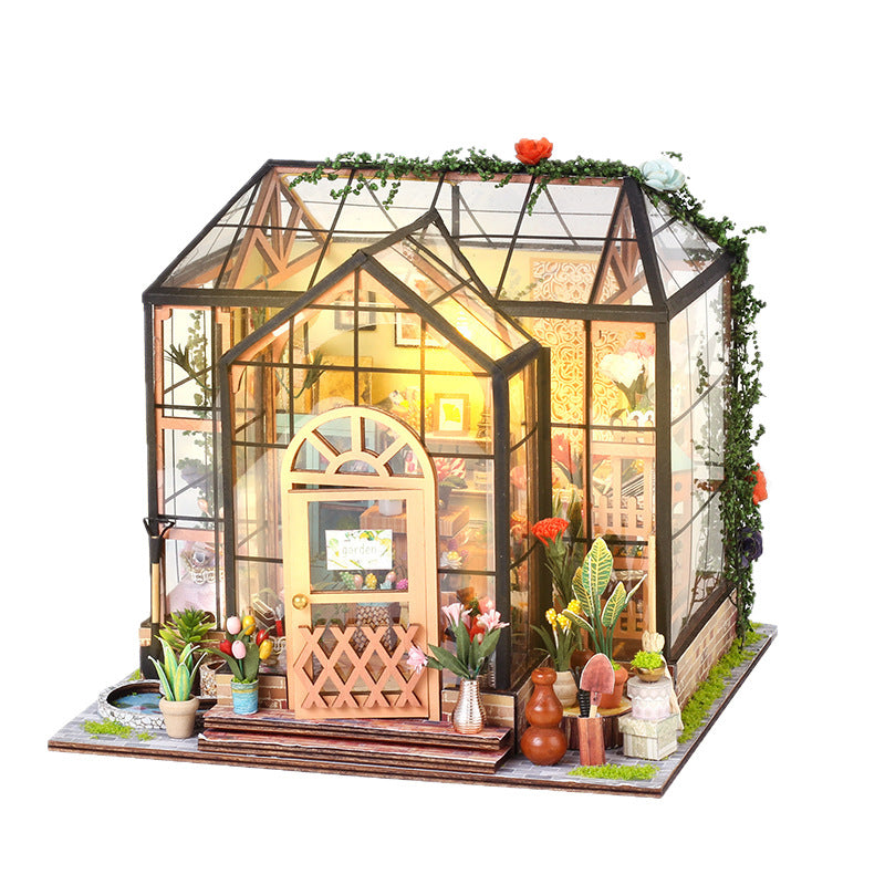 small house Jenny flower house assembled toys