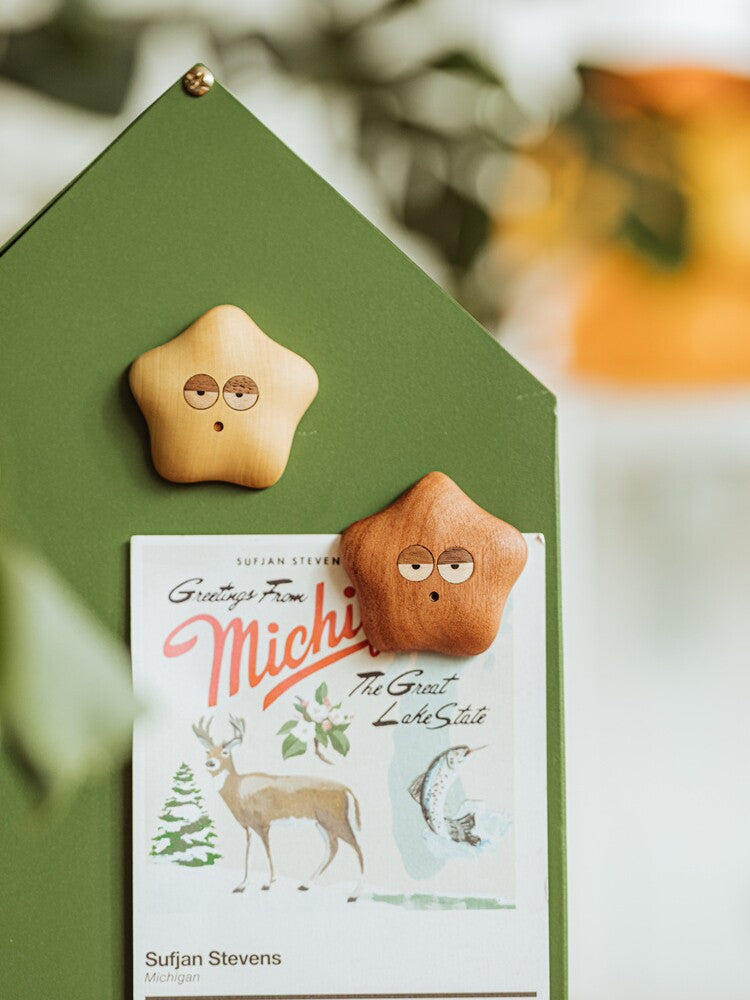 Small mushroom refrigerator magnet