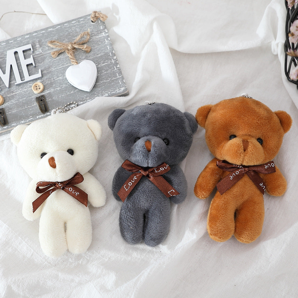 Small Plush Bear Doll Keychain