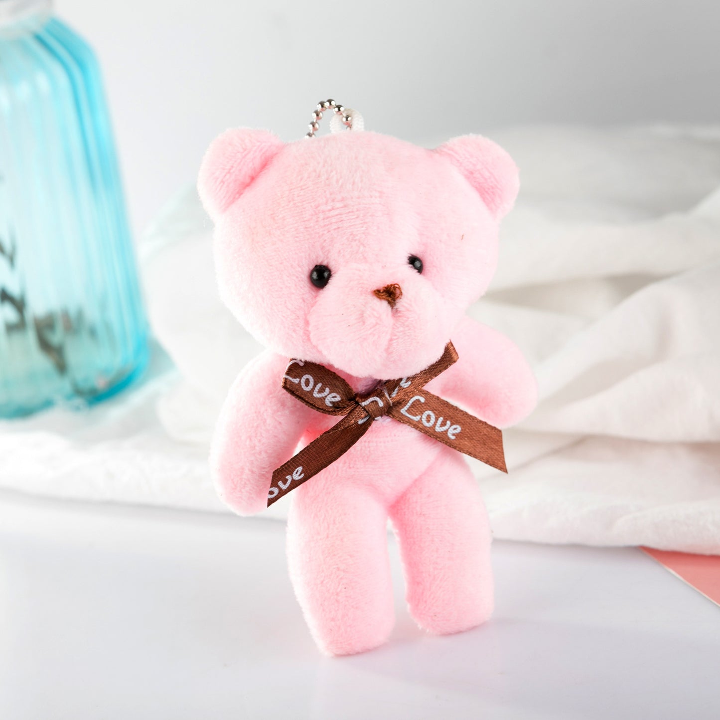 Small Plush Bear Doll Keychain