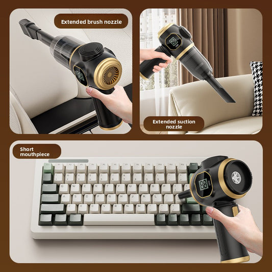 Small portable high-power suction integrated