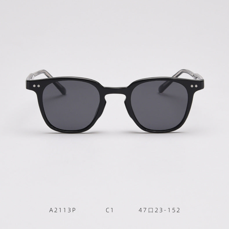 Small Round Frame Polarized Sunglasses TR90 UV400 Protection