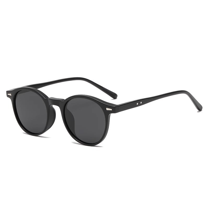 Small round-framed sunglasses