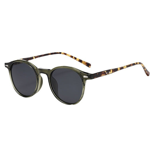 Small round-framed sunglasses