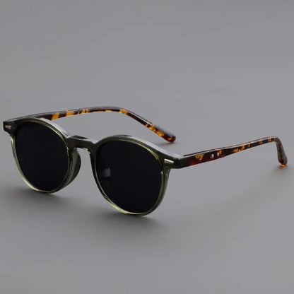 Small round-framed sunglasses
