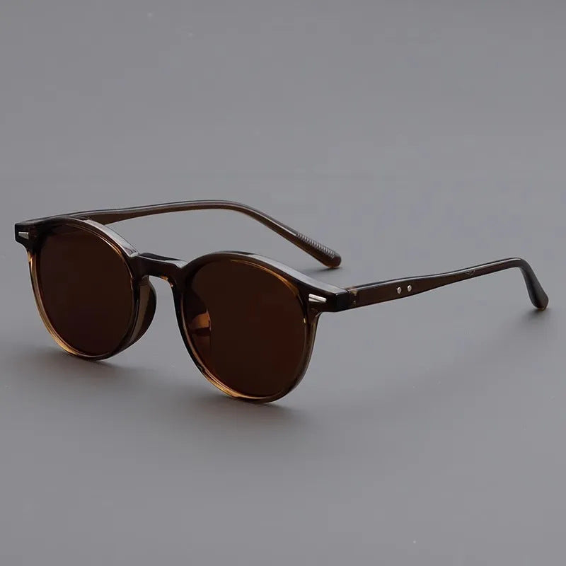 Small round-framed sunglasses