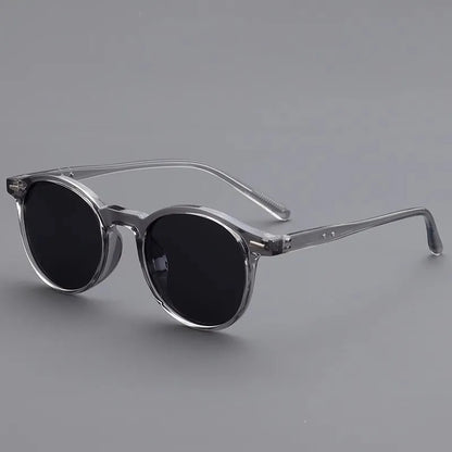 Small round-framed sunglasses