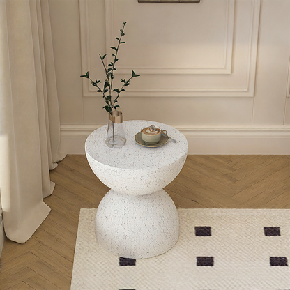 Small round table bedside table