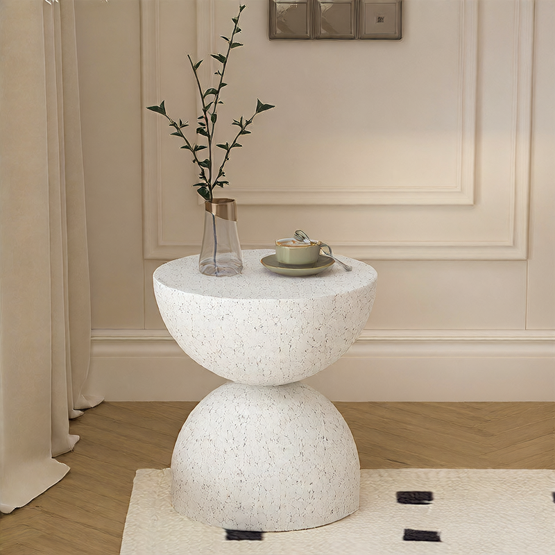 Small round table bedside table