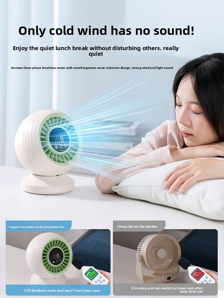 Small Sea Shell Desktop Air Circulation Fan