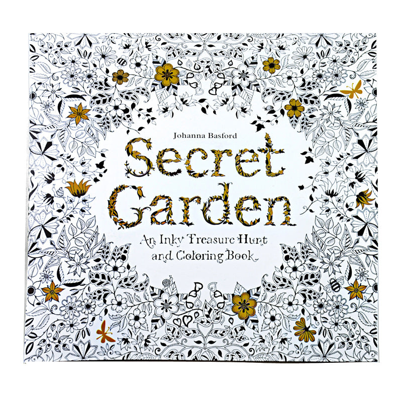 Small size Secret Garden coloring book
