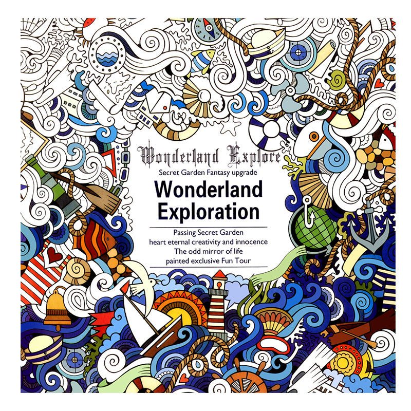 Small size Secret Garden coloring book