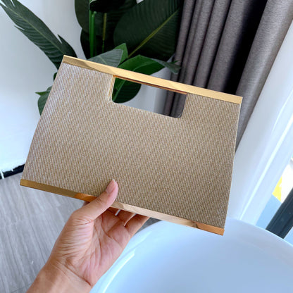 Small Square Evening Clutch Bag