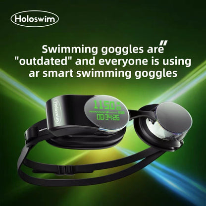 Smart AR Digital Swimming Goggles with Anti-Fog