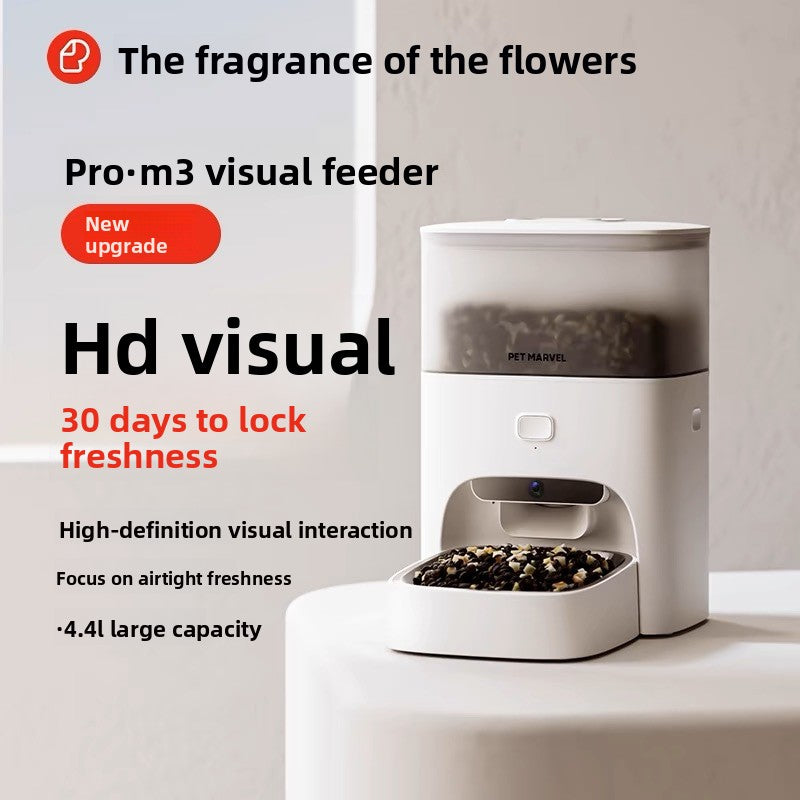 Smart Automatic Pet Feeder with Camera and Timer