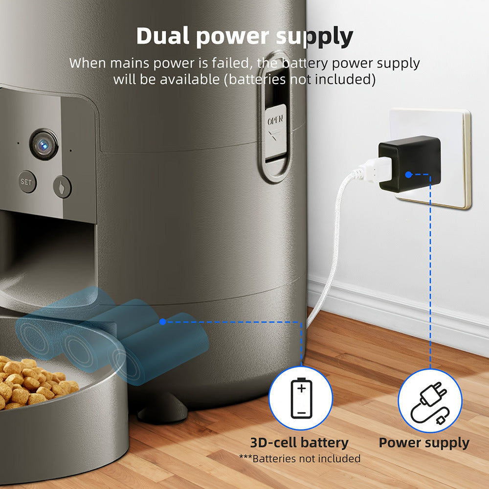 Smart Automatic Pet Feeder with Camera